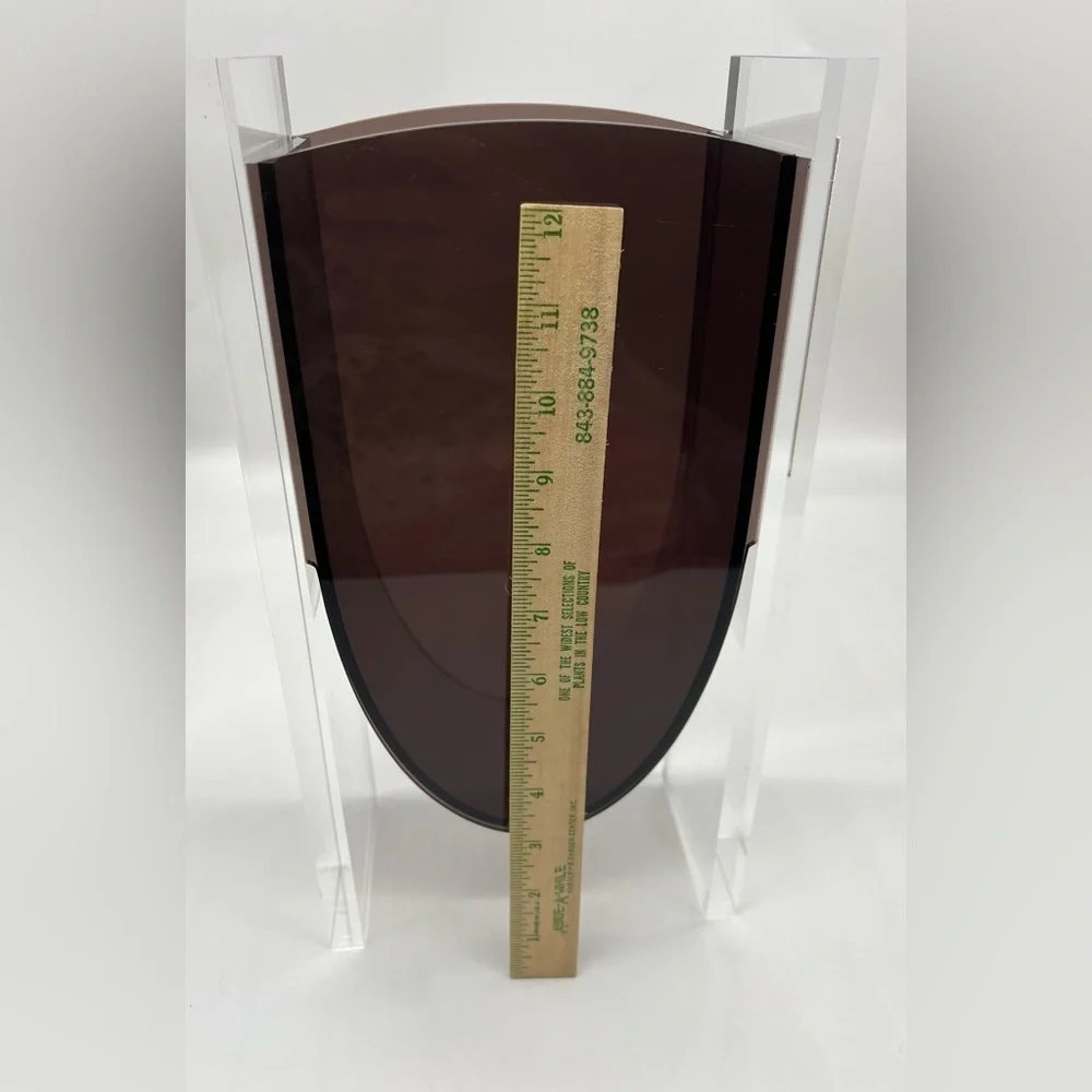 Tehila Collection clear and dark purple vase HARD TO FIND